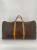 Louis Vuitton Brown Coated Canvas Louis Vuitton Keepall Bandouliere 60