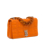 Burberry AB Burberry Orange Lambskin Leather Leather Small Lola Resin Chain Shoulder Bag Italy