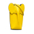 Loewe AB LOEWE Yellow Calf Leather Elephant Pocket Crossbody Bag Spain