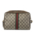 Gucci B Gucci Brown Beige Coated Canvas Fabric GG Supreme Ophidia Crossbody Bag Italy
