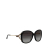 Gucci AB Gucci Black Resin Plastic Round Tinted Sunglasses Italy