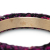 Chanel AB Chanel Purple Tweed Fabric CC Logo Bangle Bracelet Italy
