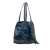 Prada B Prada Blue Dark Blue Calf Leather Soft Studded Bucket Bag Italy