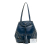 Prada B Prada Blue Dark Blue Calf Leather Soft Studded Bucket Bag Italy