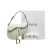 Christian Dior AB Dior White Calf Leather Mini Saddle Italy