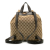 Gucci AB Gucci Brown Beige Canvas Fabric GG Drawstring Backpack Italy