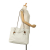 Gucci AB Gucci White Calf Leather Bamboo Jungle Satchel Italy