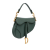 Christian Dior AB Dior Green Calf Leather Saddle Bag Italy