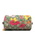 Gucci AB Gucci Brown Beige Coated Canvas Fabric GG Supreme Flora Ophidia Cosmetic Case Italy