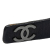 Chanel AB Chanel Black Calf Leather CC Bracelet France