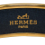 Hermès B Hermès Gold with Black Gold Plated Metal Wide Enamel Bangle Austria