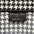 Christian Dior AB Dior Black Canvas Fabric Medium Houndstooth Embroidered Book Tote Italy