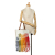 Loewe AB LOEWE White Calf Leather x Paula\'s Ibiza Colorblock Fringe Tote Bag Spain
