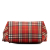 Burberry B Burberry Red Canvas Fabric House Check Baguette Italy