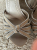 Ash Magnifiques chaussures compensées en cuir souple nude avec détails argentés