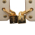 Hermès B Hermès Gold Gold Plated Metal Swift As De Coeur Push Back Earrings France