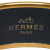 Hermès B Hermès Gray Gold Plated Metal Wide Enamel Bangle Austria