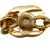 Chanel B Chanel Gold Gold Plated Metal CC Turn Lock Bracelet France