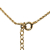 Christian Dior B Dior Gold with Silver Gold Plated Metal Oval Logo Pendant Necklace Italy