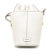 Versace AB Versace White Calf Leather La Medusa Bucket Bag Italy