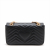 Gucci GG Marmont Small Chevron Leather Flap Bag Black
