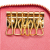 Prada AB Prada Pink Calf Leather Saffiano Zip Around 6 Key Holder Italy