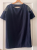 Maje Little navy dress with leather pieces