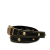 Louis Vuitton B Louis Vuitton Black Suhali Leather Leather Studded Suhali Double Wrap Bracelet France