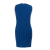 Chanel mini dress in electric blue stretch with white trim