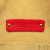 Bottega Veneta B Bottega Veneta Red Calf Leather Intrecciato Trimmed Shoulder Bag Italy