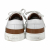 Hermès Deep Sneakers aus weißem Leder mit braunem Fersenbesatz