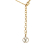 Louis Vuitton B Louis Vuitton Gold Gold Plated Metal Essential V Necklace Italy