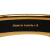Hermès B Hermès Black with Gold Enamel Metal Narrow Bangle Austria