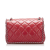 Chanel B Chanel Red Calf Leather Crumpled Chain All Over Flap Italy