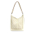 Gucci B Gucci White Canvas Fabric GG Jackie Shoulder Bag Italy