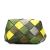 Loewe AB LOEWE Green with Yellow Calf Leather Small Surplus Woven Basket Bag Spain