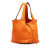 Hermès AB Hermès Orange Calf Leather Clemence Picotin 18 France