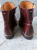 Maison Martin Margiela Smooth mahogany leather boots 40-40.5