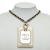 Chanel AB Chanel White Resin Plastic Crystal Embellished Card Case Pendant Necklace Italy