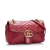 Gucci B Gucci Red Calf Leather GG Marmont Matelasse Italy
