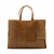 Bottega Veneta The Arco Large Maxi Intrecciato Leather Tote Bag Wood Brown