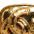 Chanel AB Chanel Gold Gold Plated Metal Triple CC Brooch France