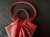 Maison Martin Margiela Grand sac en cuir rouge foncé