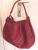 Maison Martin Margiela Grand sac en cuir rouge foncé