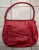 Maison Martin Margiela Grand sac en cuir rouge foncé