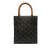 Celine B Celine Brown Coated Canvas Fabric Mini Triomphe Vertical Cabas Italy