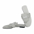 Hermès Galerie-Flip-Flops aus weißem Leder