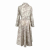Christian Dior Robe longue Caryatid en coton blanc cassé et taupe