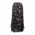 Celine skirt with sunburst pleats in flower print georgette silk