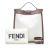 Fendi AB Fendi White with Brown Canvas Fabric Zucca Peekaboo X-Lite Italy